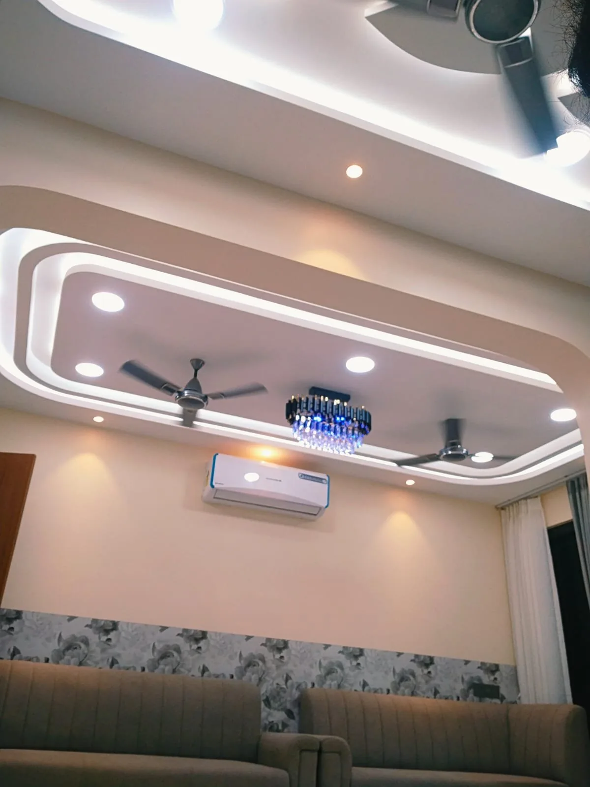 Electrical and AC installation with ceiling work